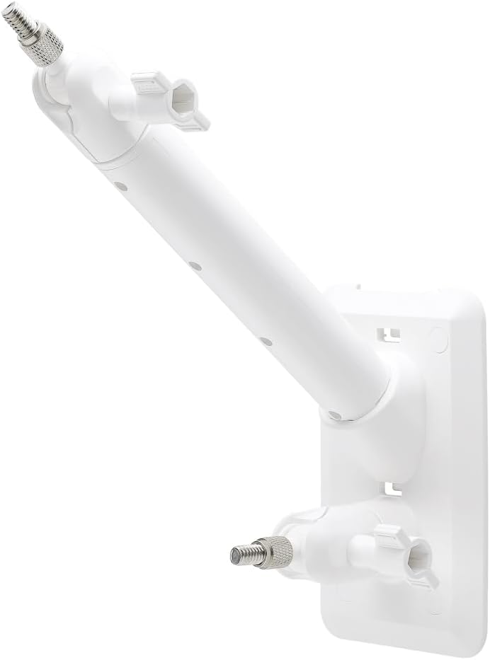 Holicfun 2-in-1 Wall Mount for Ring, Arlo, and Cameras & Solar Panels with 1/4"-20 Screw Hole - White - Image 1